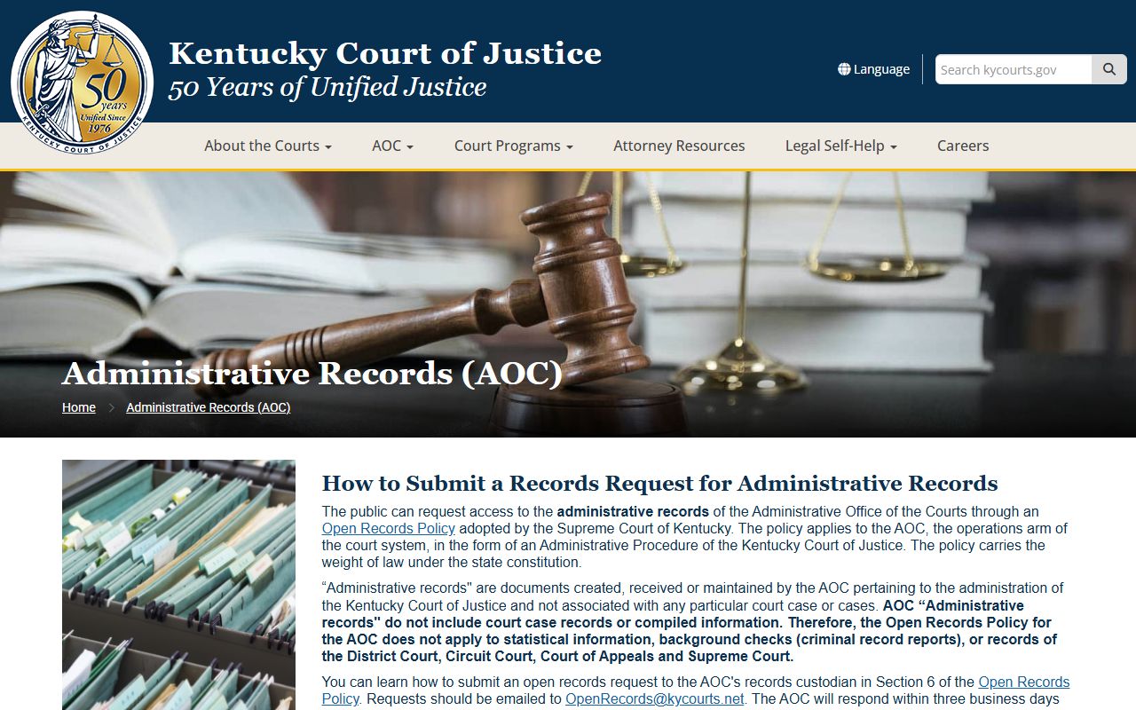 Boyd County court records AOC administrative records source