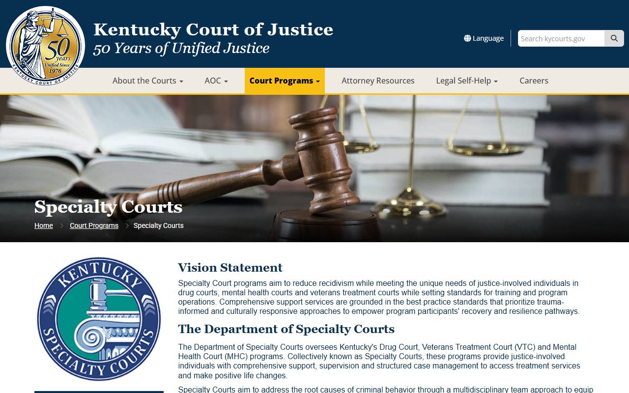 Boyd County Circuit Court records Kentucky Specialty Courts overview