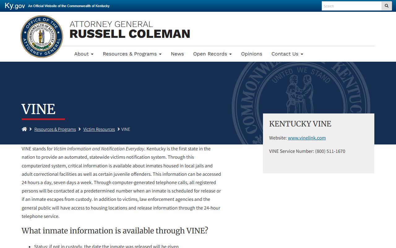 Boyd County traffic court records Kentucky VINE justice resource